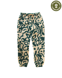 shop yellowstone geysers high pile fleece jogger inspired by yellowstone national park | green