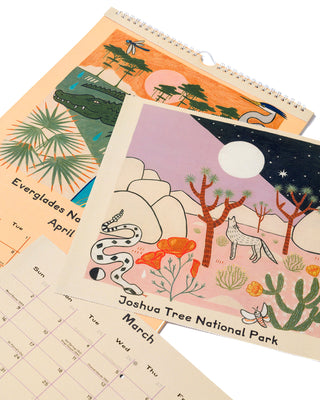 Shop 2025 Parks Project National Parks Calendar Inspired by Parks | multi-color