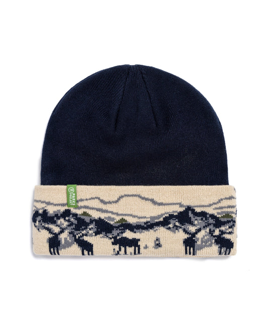 Shop Acadia Moose Beanie Inspired by Acadia National Park | navy