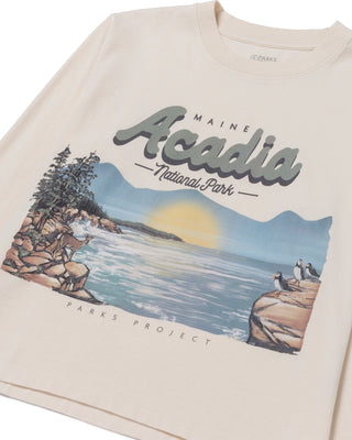 Shop Acadia National Park Vintage Boxy Long Sleeve Tee Inspired by Acadia | natural