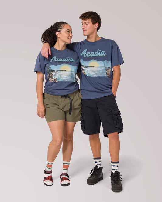 Shop Acadia National Park Vintage Tee Inspired by Acadia | blue-fog