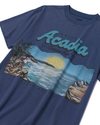 Shop Acadia National Park Vintage Tee Inspired by Acadia | blue-fog