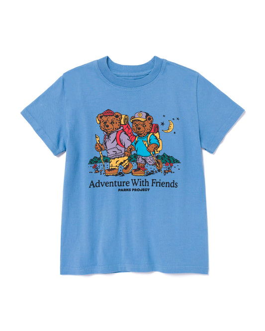 Shop Adventure With Friends Bear Youth Tee Inspired by our Parks | blue