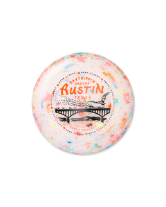 shop austin daytrippin' flying disc inspired by austin texas | cream