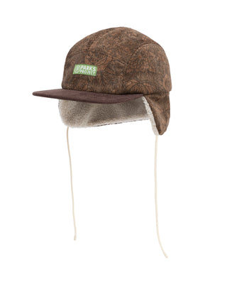 Shop Autumn Forest Floor Cord Flap Cap Inspired by Autumn in Parks | khaki-multi