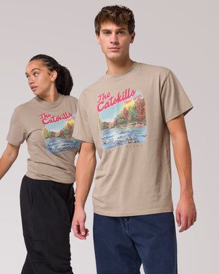 Shop Catskills Vintage Tee Inspired by Catskills | mushroom-grey