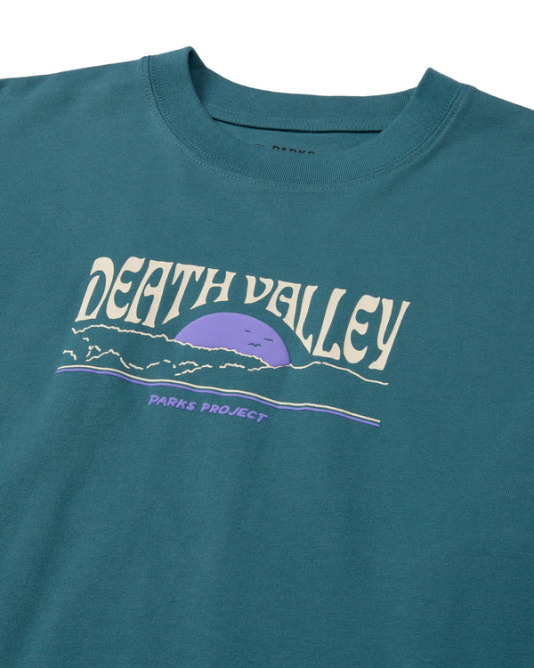 Shop Death Valley Puff Print Long Sleeve Tee Inspired by Death Valley National Parks | dusty-teal