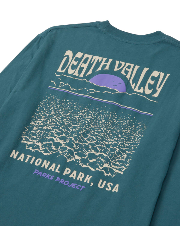 Shop Death Valley Puff Print Long Sleeve Tee Inspired by Death Valley National Parks | dusty-teal