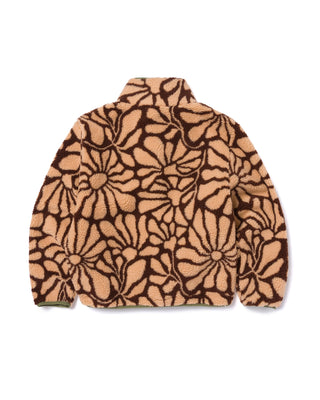 Shop Desert Wildflowers High Pile Women's Jacket Inspired by our Parks | cream-and-brown