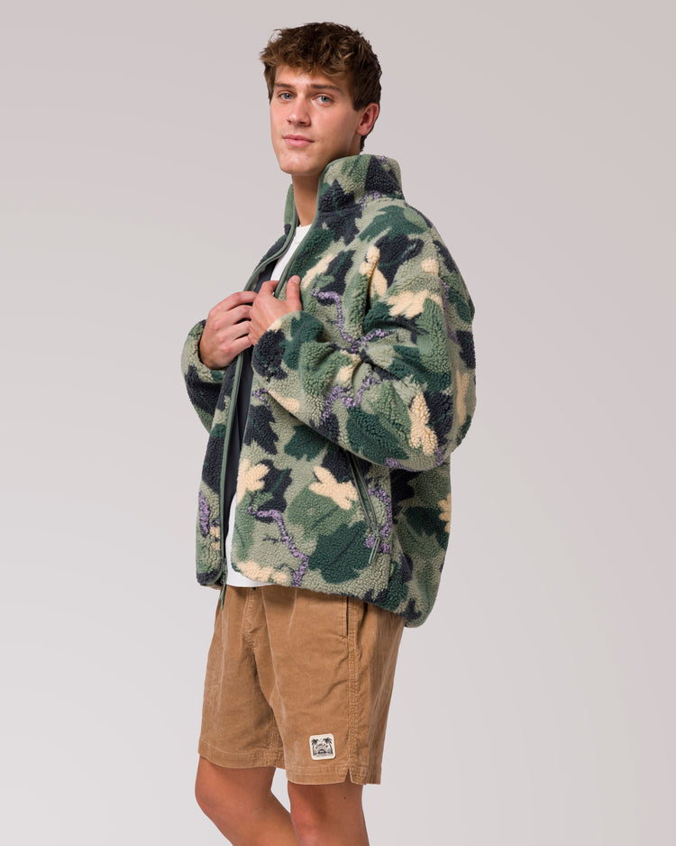 Shop Dr. Seuss x Parks Project Camo Full Zip High Pile Fleece  sagebrush-camo