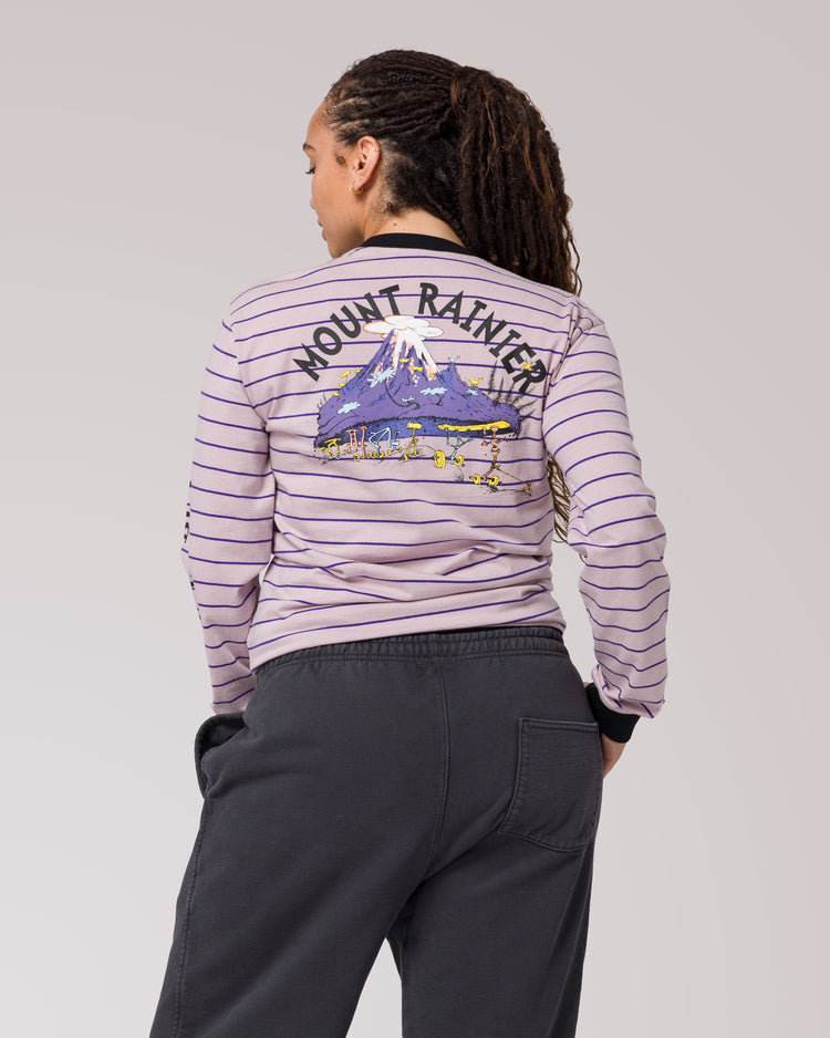 Shop Dr. Seuss x Parks Project Rainier Striped Long Sleeve Tee | purple-stripe