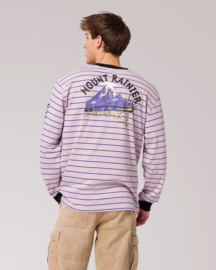 Shop Dr. Seuss x Parks Project Rainier Striped Long Sleeve Tee | purple-stripe