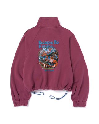 Shop Escape To Nature Fox Women's Quarter Zip Fleece Inspired by Parks | berry