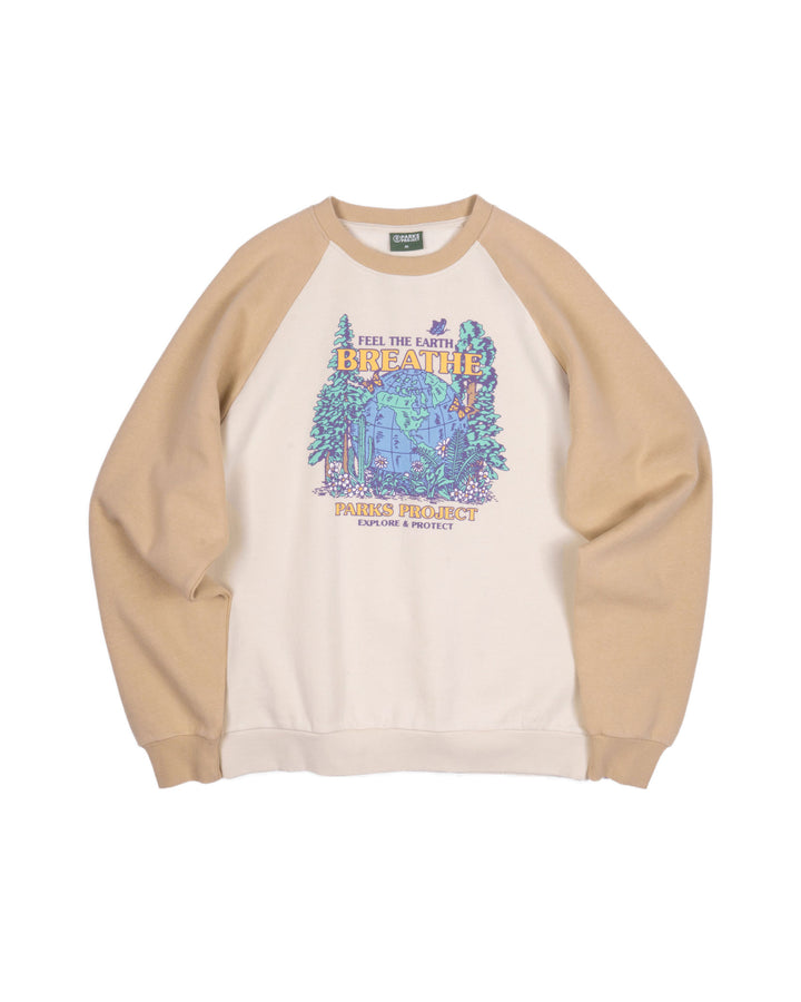 Shop Feel The Earth Breathe Raglan Crew Inspired by our National Parks ...