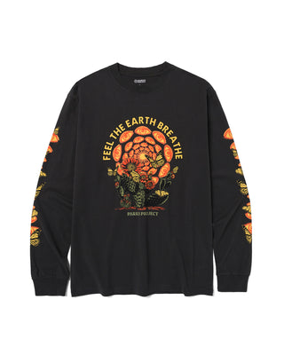 Shop Feel The Earth Breathe Butterfly Long Sleeve Tee | vintage-black