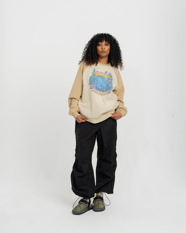 Shop Feel The Earth Breathe Raglan Crew Inspired by our National Parks | natural