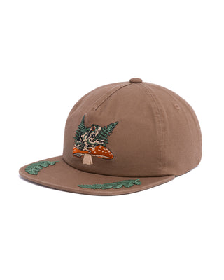 Shop Rooted In Nature Ferns Grandpa Hat Inspired by Nature's Ferns | brown