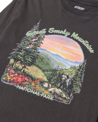 Shop Great Smoky Mountain National Park Vintage Long Sleeve Tee Inspired by the Great Smoky Mountains | vintage-black