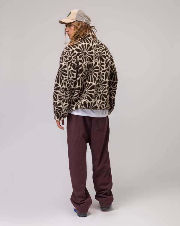 Shop High Desert Wildflowers High Pile Fleece Inspired by the Desert | brown-and-natural