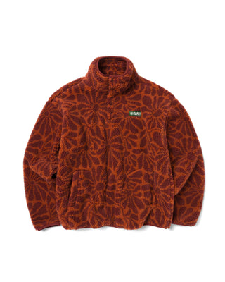 Shop High Desert Wildflowers High Pile Fleece Inspired by the Desert | rust