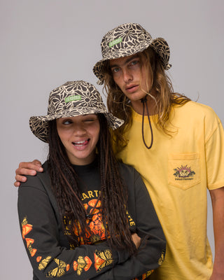 Shop High Desert Wildflowers Sun Hat Inspired by our Desert Parks | brown-and-natural