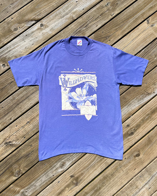 Vintage Purple Wildflowers Shirt