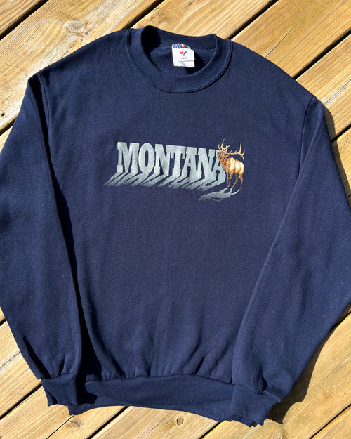 Vintage Montana Elk Crewneck