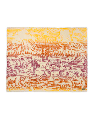 Shop Iconic Parks Ombre High Pile Fleece Throw Inspired by our Parks | multi-color