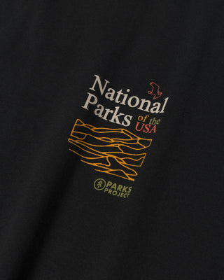 Shop National Park Outline Checklist Tee Inspired by our Parks | vintage-black