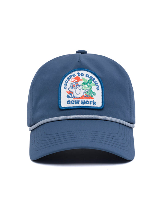 Shop NYC Escape Throwback Hat Inspired by New Yorks Parks | blue