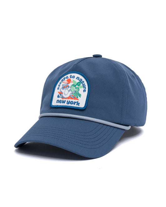 Shop NYC Escape Throwback Hat Inspired by New Yorks Parks | blue