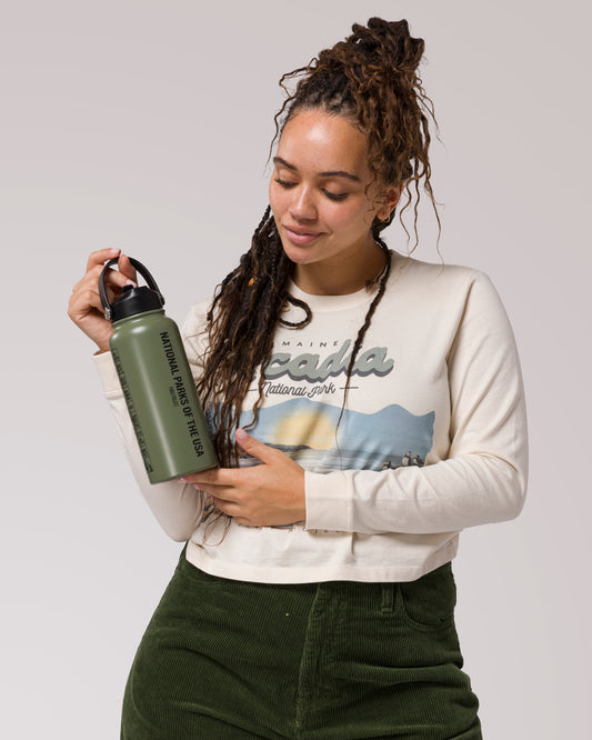 Shop National Parks of the USA Checklist 32oz Insulated Water Bottle Inspired by our National Parks | fern