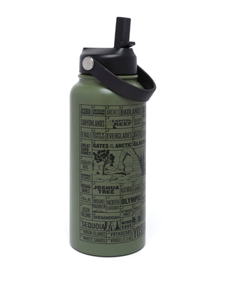 Shop National Parks of the USA Checklist 32oz Insulated Water Bottle Inspired by our National Parks