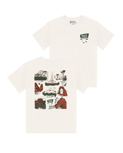 shop national park welcome tee inspired by our national parks | white