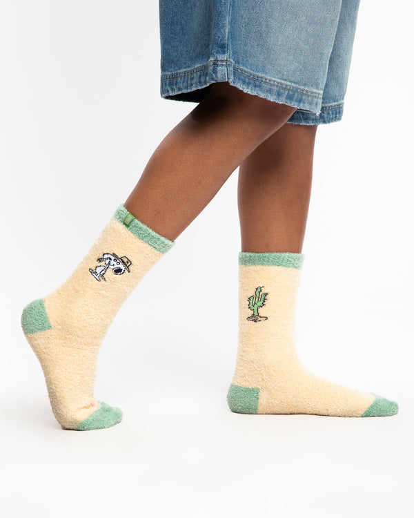 Cozy Eco-Friendly Peanuts Socks - 2 Pairs | green-and-natural