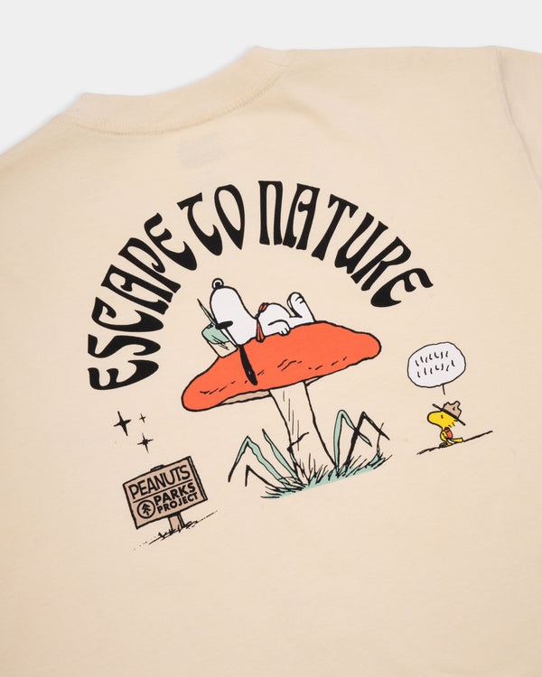 Shop Peanuts Escape To Nature Pocket Tee Inspired by Parks | natural