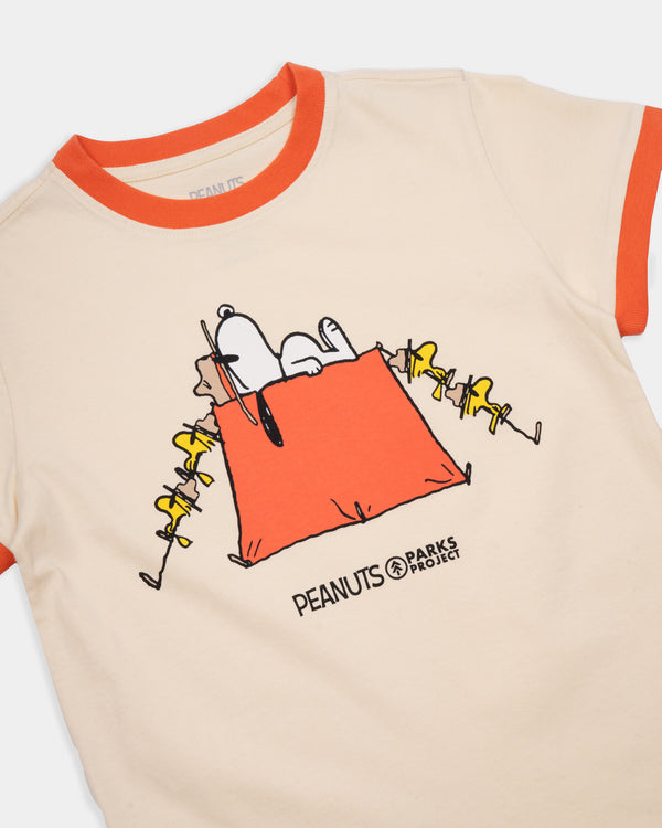 Shop Peanuts Try Not To S'More Youth Ringer Inspired by Parks | natural