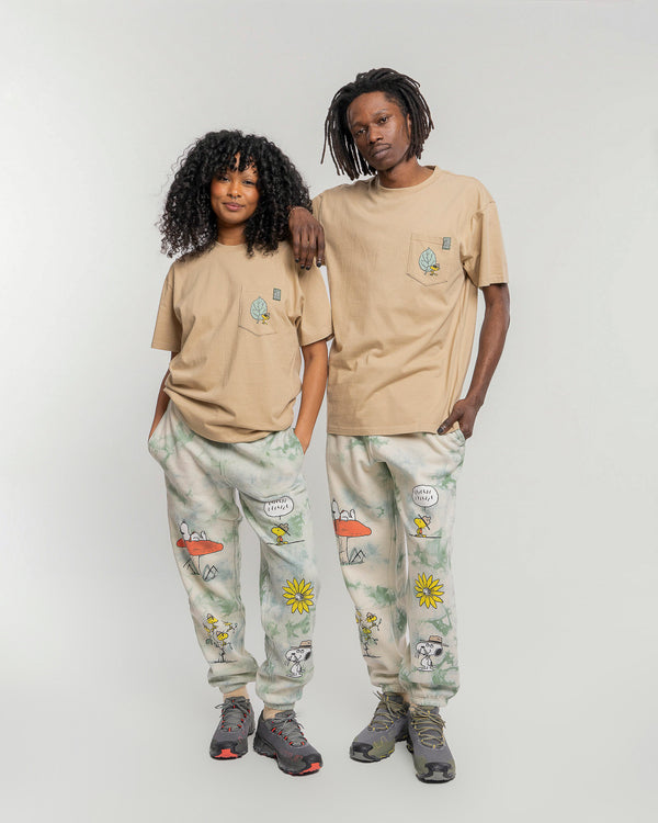 Shop Peanuts Woodstock Pocket Tee Inspired by National Parks | khaki