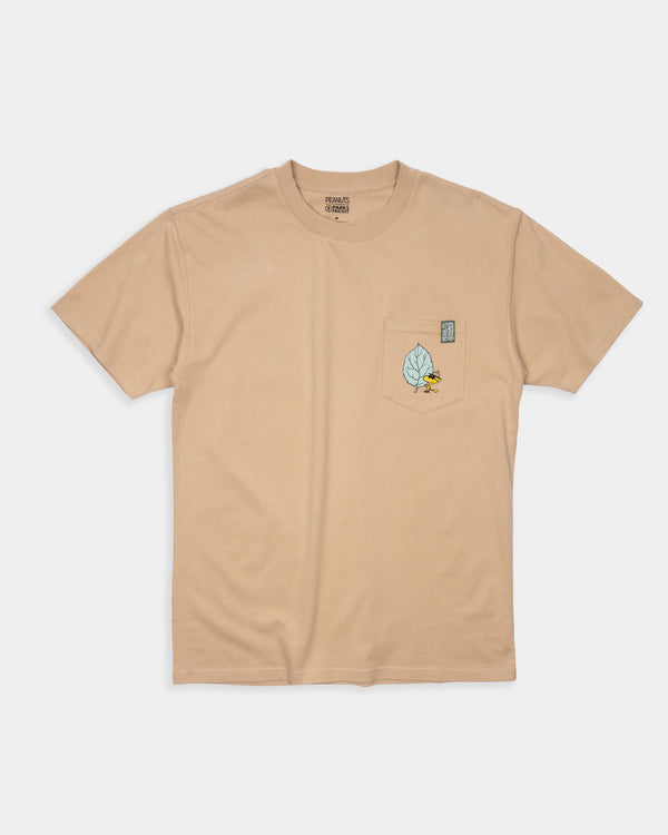 Shop Peanuts Woodstock Pocket Tee Inspired by National Parks | khaki