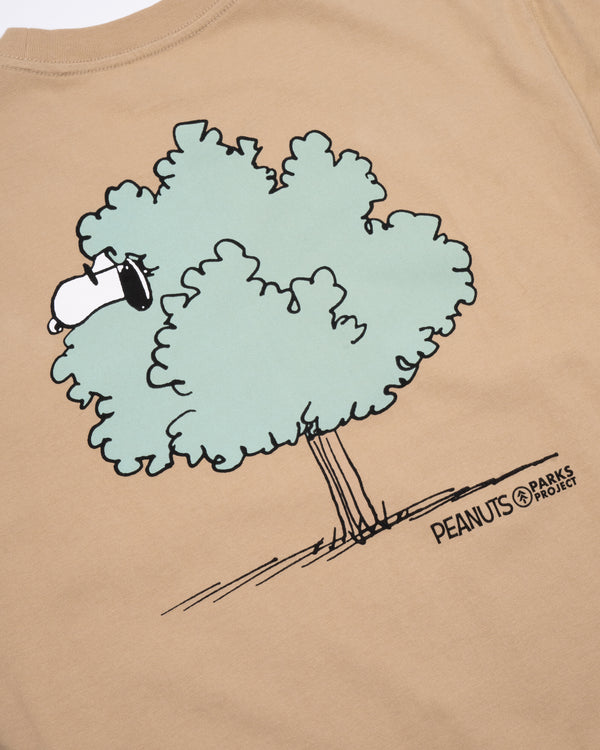 Shop Peanuts Woodstock Pocket Tee Inspired by National Parks | khaki