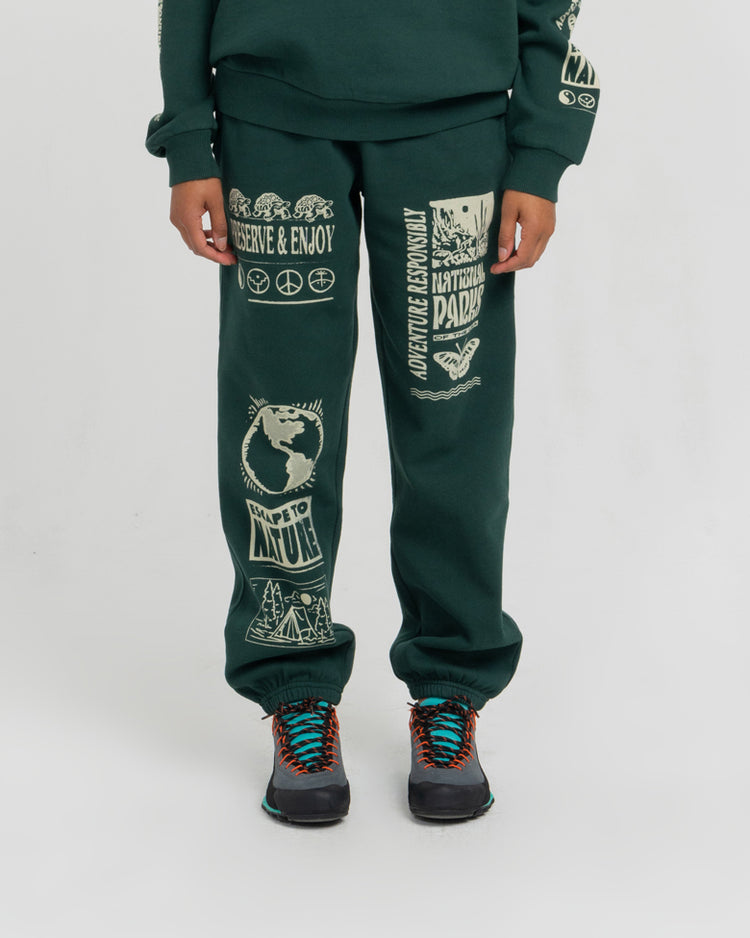 Shop Preserve & Enjoy Jogger Inspired by our National Parks | dark-green