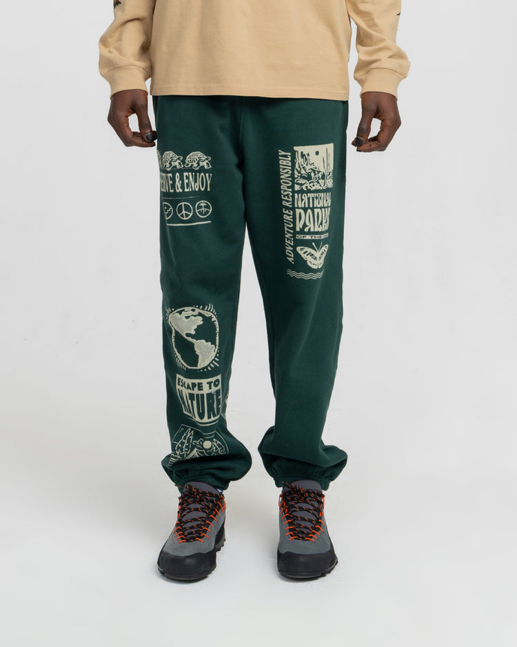 Shop Preserve & Enjoy Jogger Inspired by our National Parks | dark-green