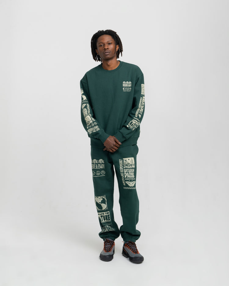 Shop Preserve & Enjoy Jogger Inspired by our National Parks | dark-green