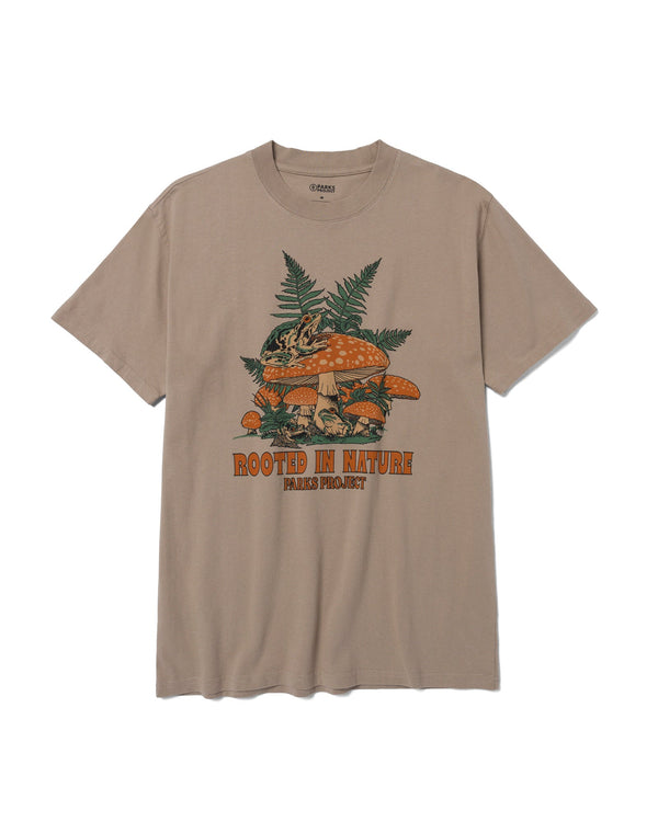 Shop Rooted In Nature Ferns Tee Inspired by Nature's Ferns | mushroom-grey