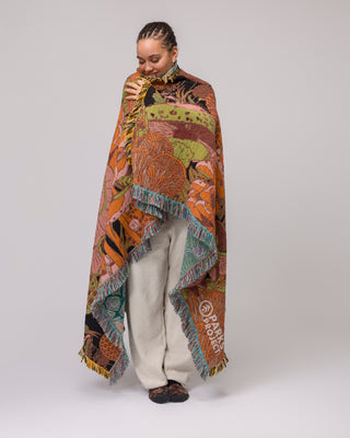 Shop Rooted In Nature Woven Blanket Inspired by our National Parks | multi-color