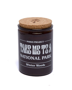 shop take me to the parks winter woods soy candle inspired by our national parks | amber