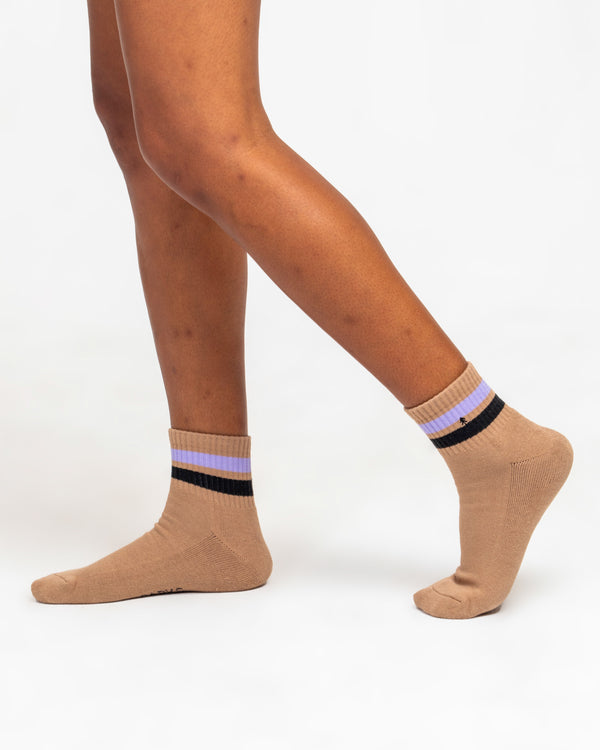 Shop Trail Crew Quarter Socks Inspired By National Parks | black-and-purple