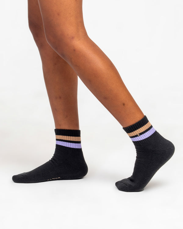 Shop Trail Crew Quarter Socks Inspired By National Parks | black-and-purple