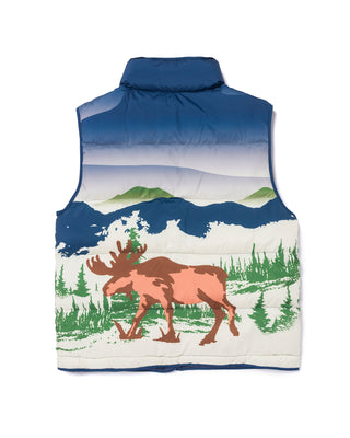 Shop Wild Moose Women's Cropped Puffer Vest Inspired by Parks | multi-color