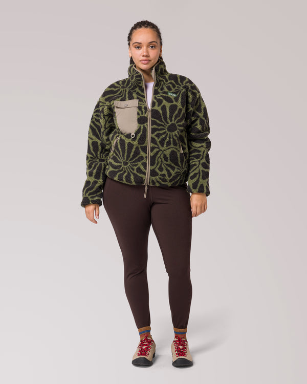 Shop Wildflowers Full Zip High Pile Fleece Inspired by Parks | fern